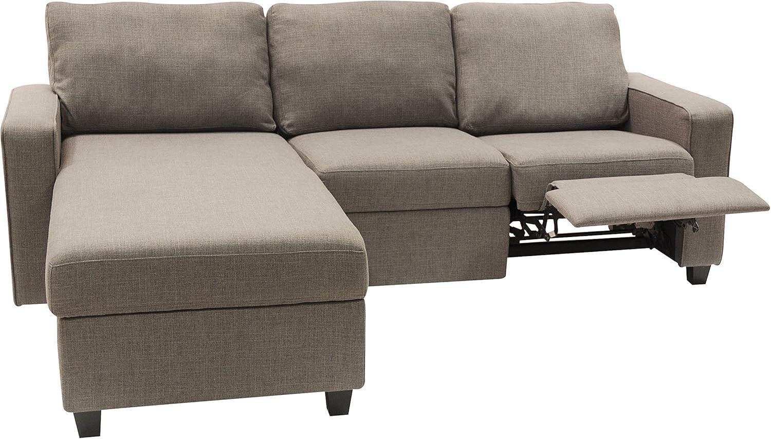Serta Palisades Reclining Sectional Sofa with Storage Chaise