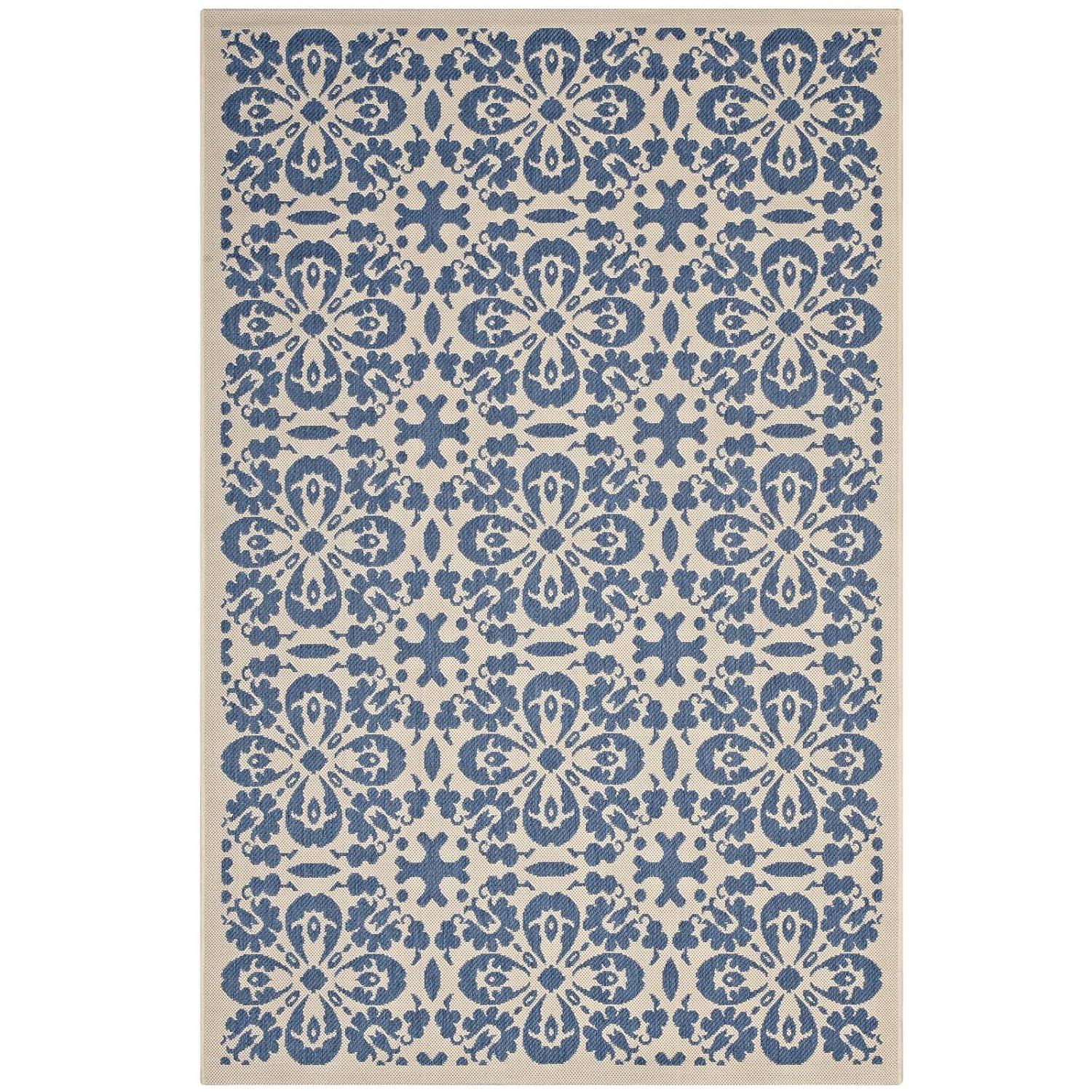 Modway Modway Ariana Vintage Floral Trellis Indoor and Outdoor Area Rug