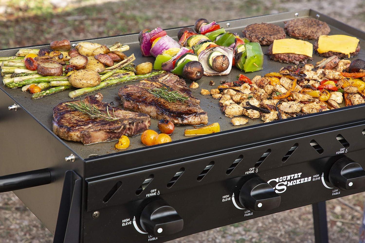 Country Smokers 4 - Burner Flat Top Gas Griddle