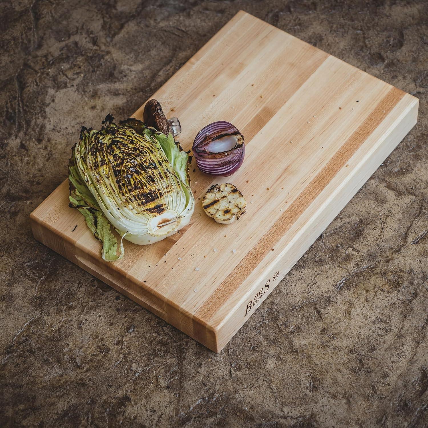 John Boos Wood Edge Grain Reversible Cutting Board