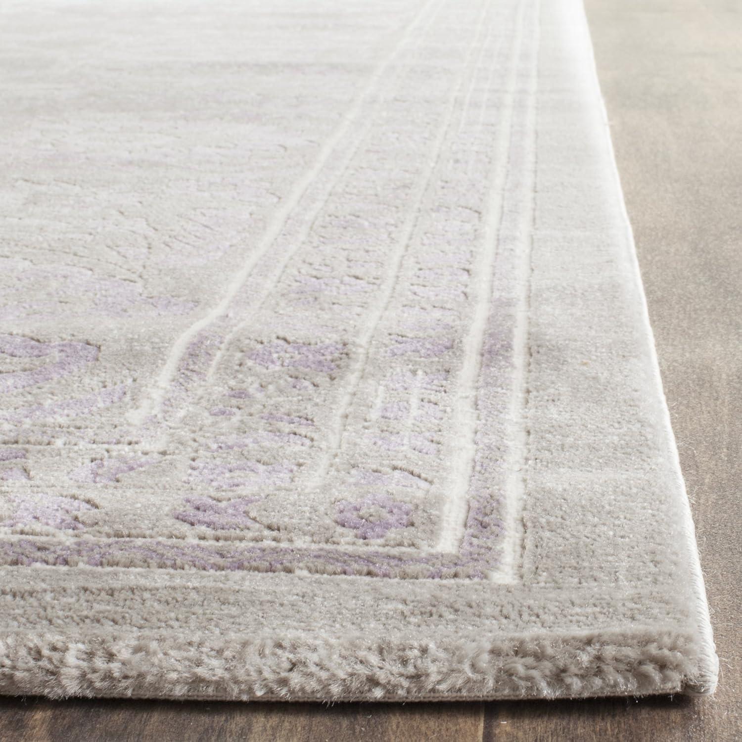 Passion PAS402 Power Loomed Area Rug - Grey/Lavender - 8'x11' - Safavieh.