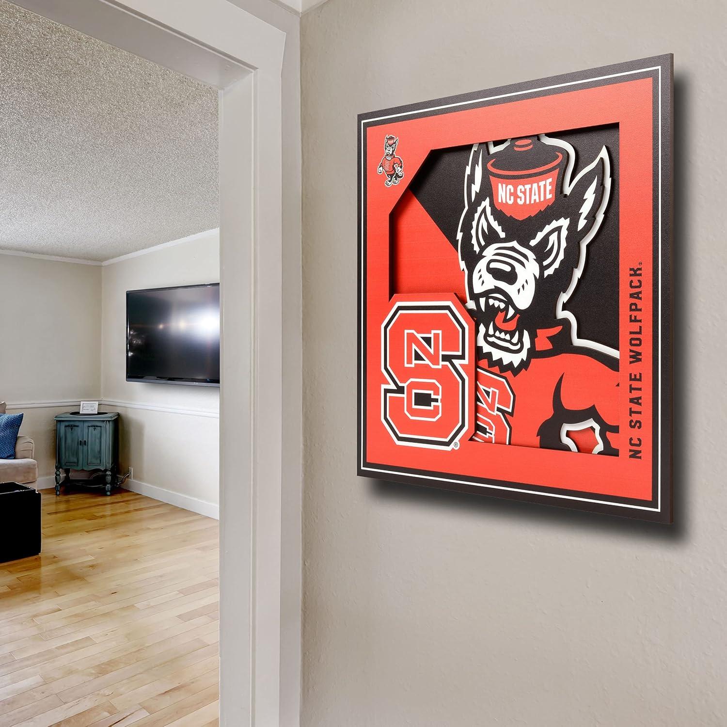 YouTheFan NCAA NC State Wolfpack 12 x 12 Wall Art