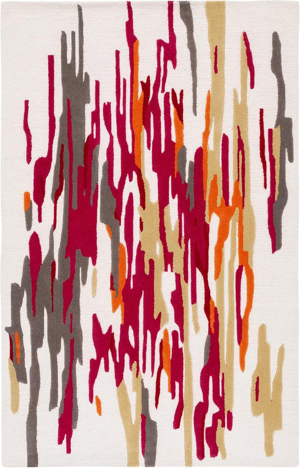 Rodeo Drive RD858 Hand Tufted Area Rug - Ivory/Red - 8'x10' - Safavieh.