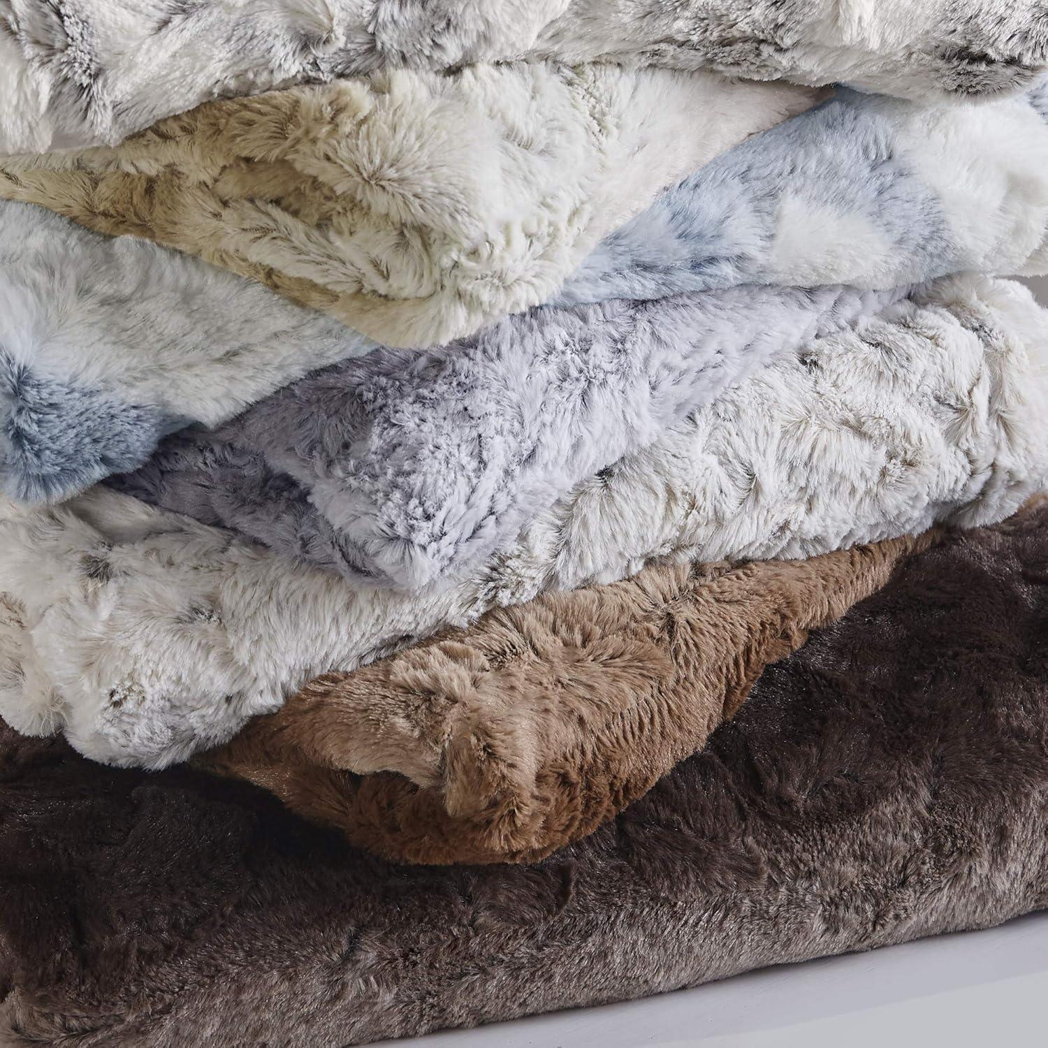 Beautyrest Zuri Oversized Heated Faux Fur Throw