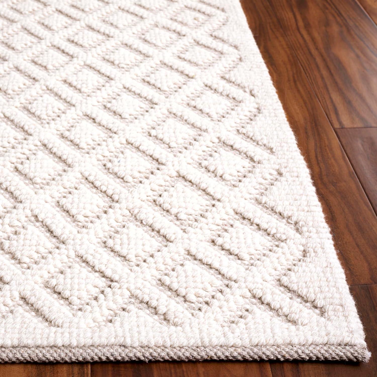 Vermont VRM304 Hand Woven Indoor Area Rug - Ivory - 4'x6' - Safavieh