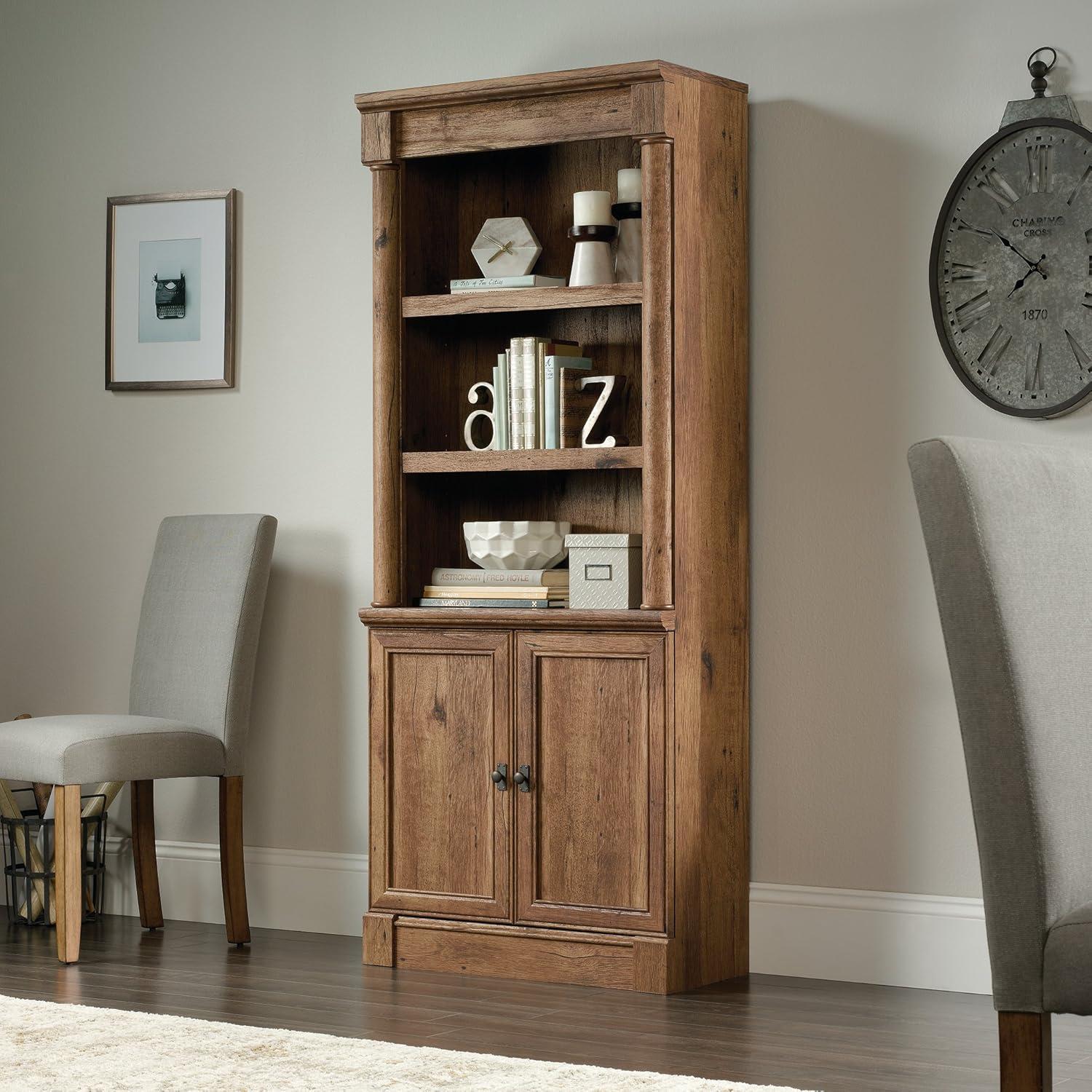 Sauder Palladia 3-Shelf Bookcase, Vintage Oak Finish