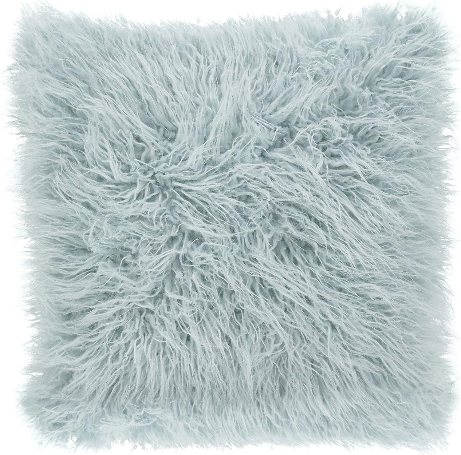 Faux Mongolian Collection Throw Pillow