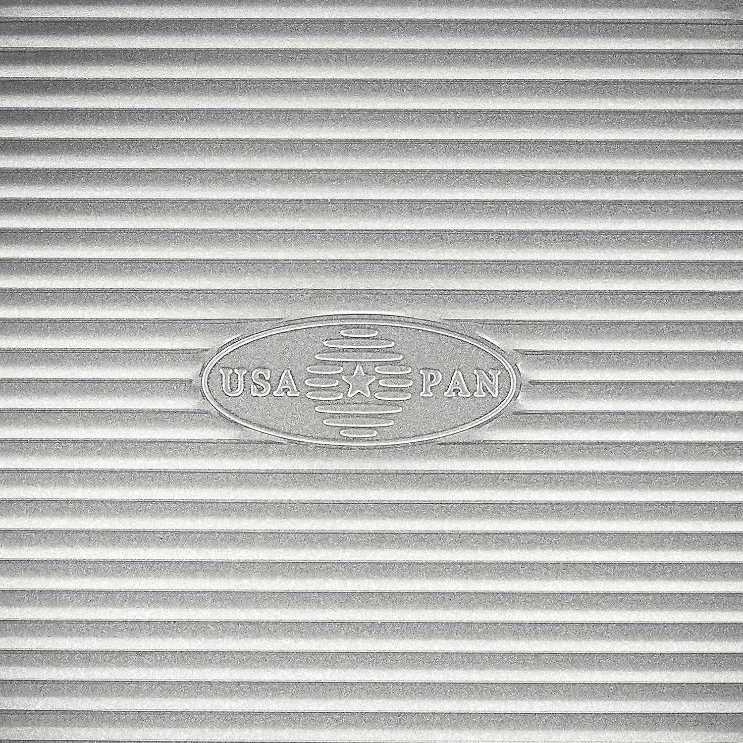 USA Pan 1070LC-3-ABC American Bakeware Classics 9-Inch Round Cake Pan, Aluminzed Steel, NULL