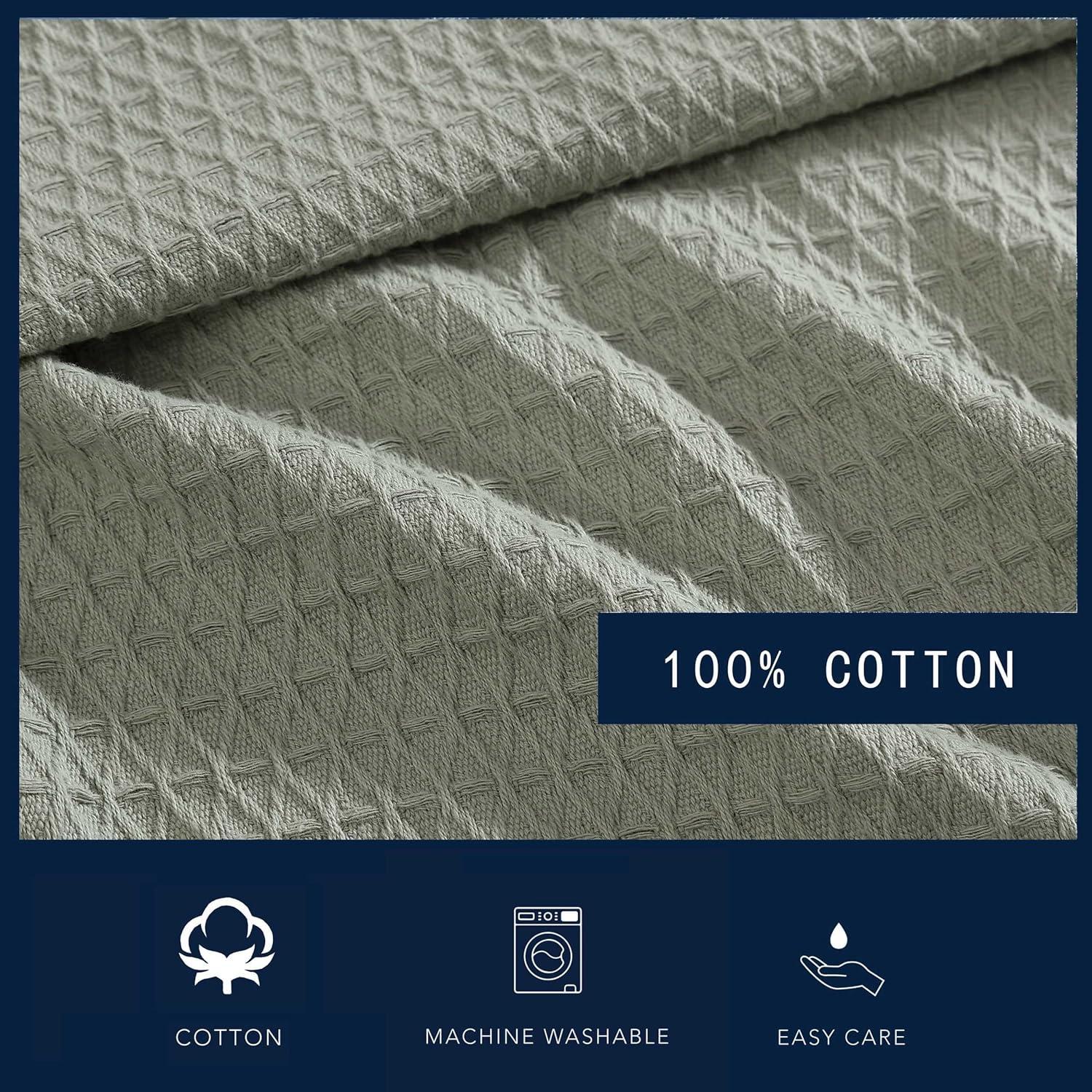 Nautica Nautica Baird Solid Cotton Reversible Blanket