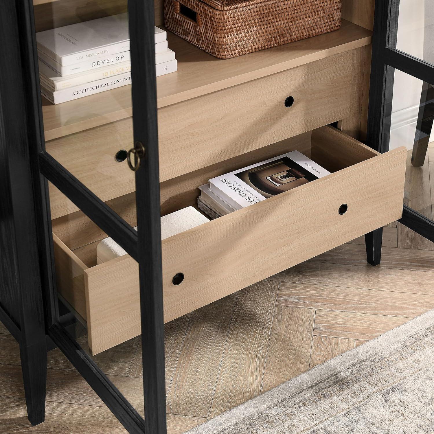 Modway Nolan 74" Tall Arched Storage Display Cabinet