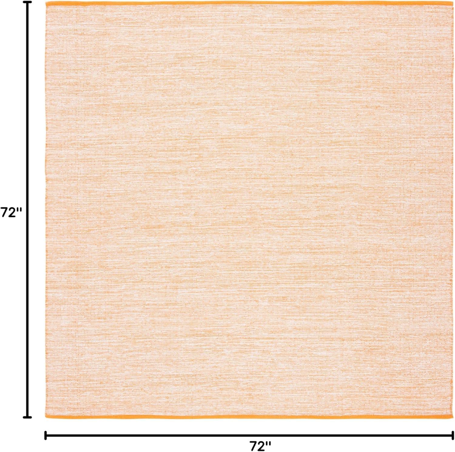 Montauk MTK250 Hand Woven, Flat Weave Indoor Area Rug - Orange - 6'x6' - Safavieh