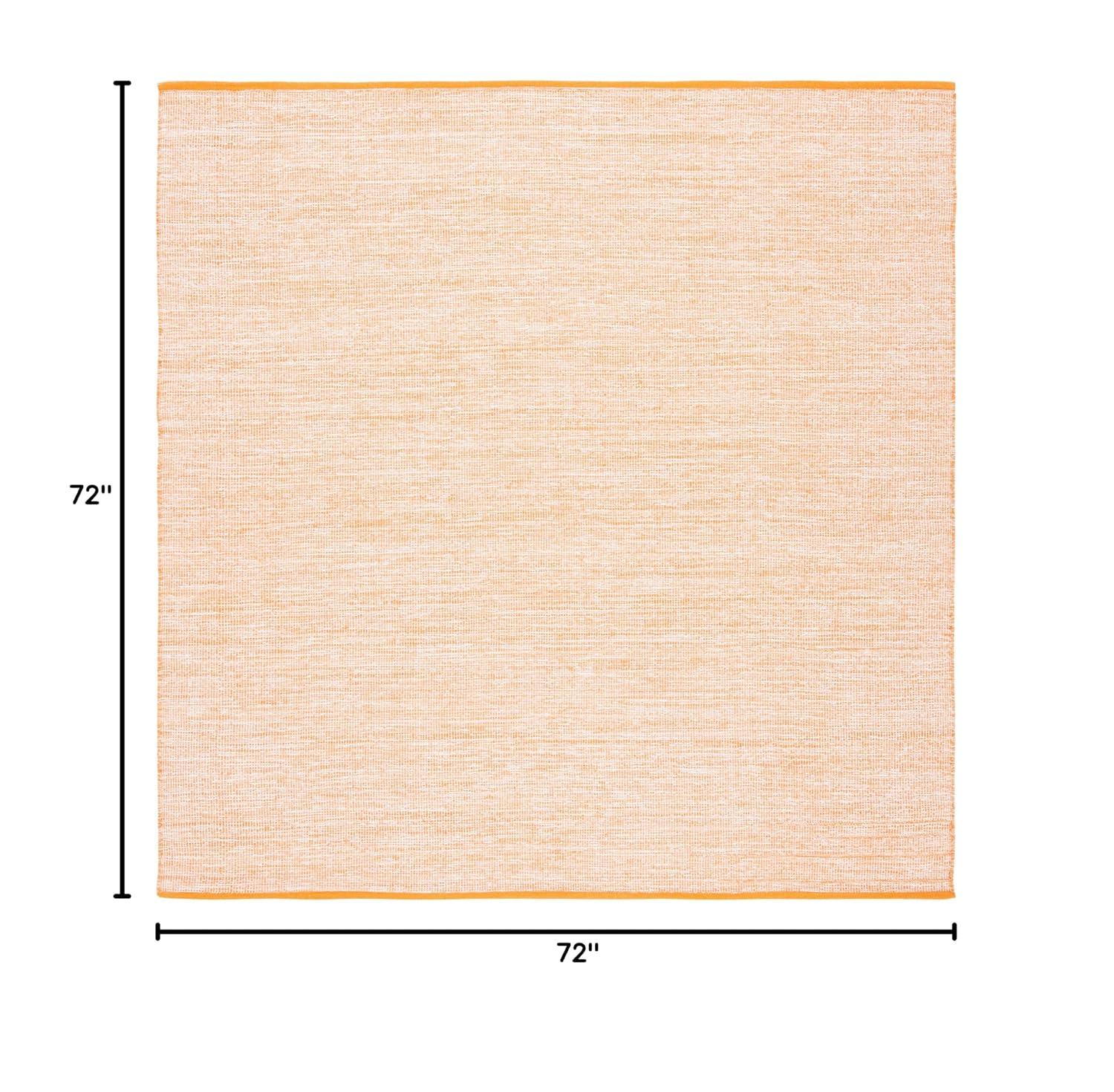 Montauk MTK250 Hand Woven, Flat Weave Indoor Area Rug - Orange - 6'x6' - Safavieh