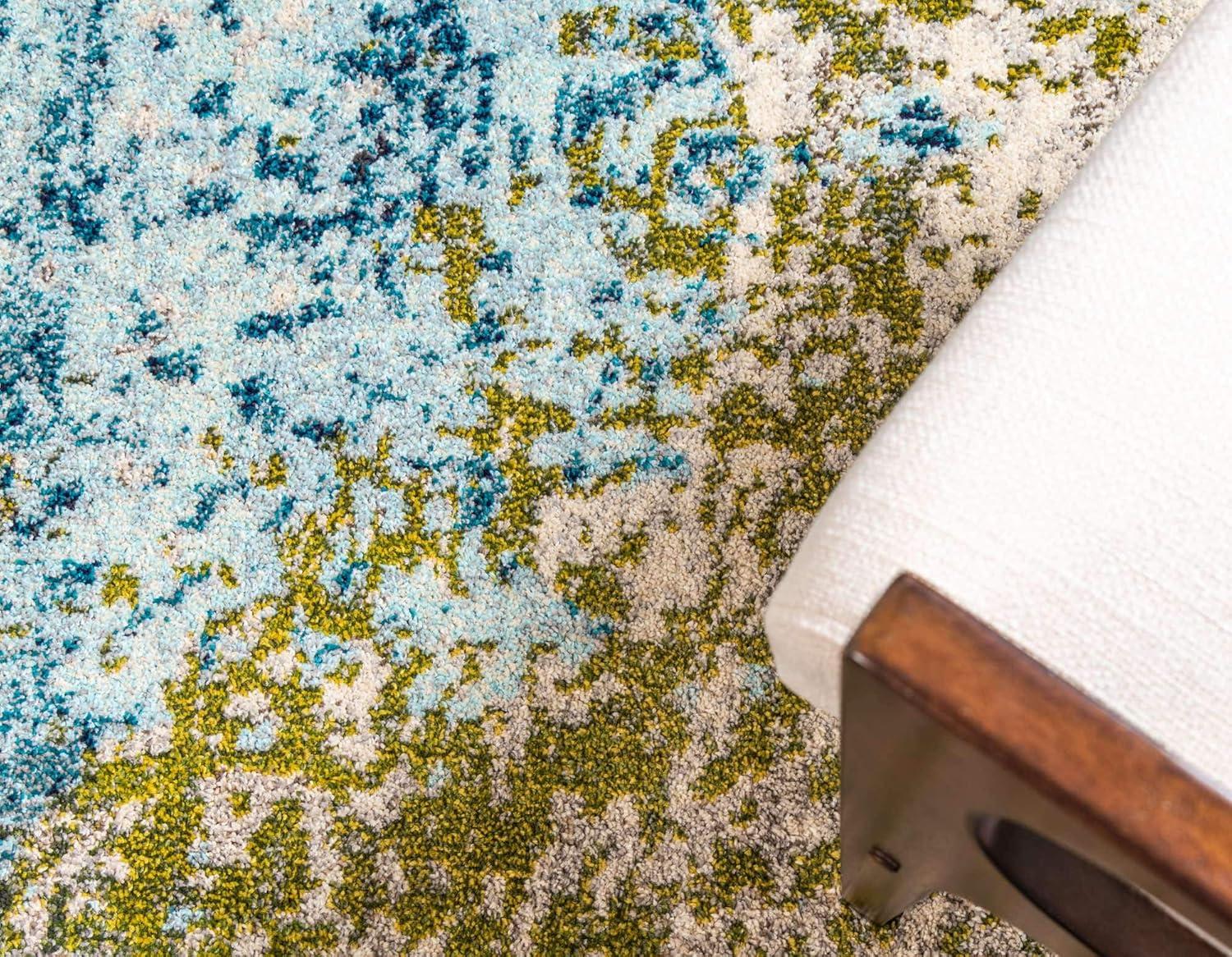 Unique Loom 10' 6 x 16' 5 Blue Estrella Vella Area Rug