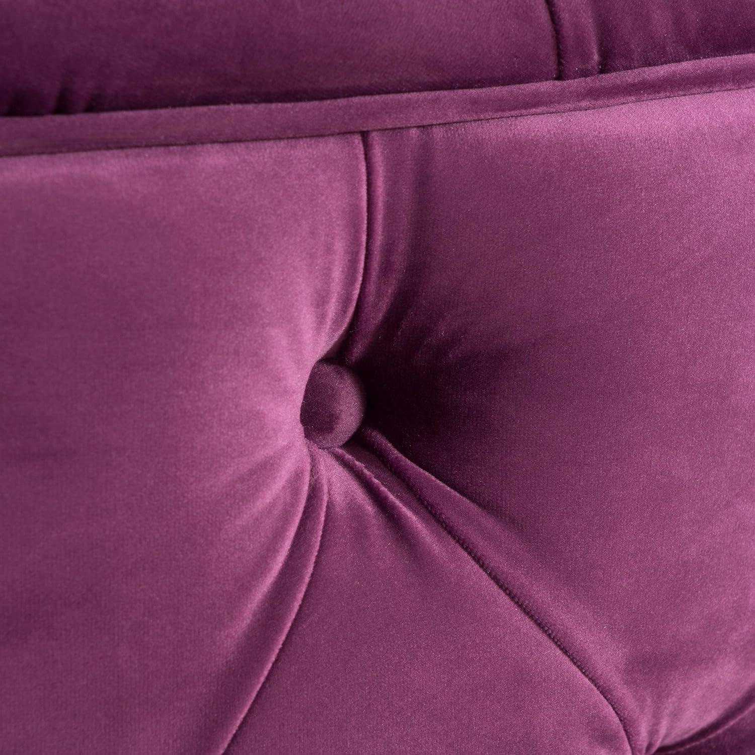 Maelyn Plush  Velvet Ottoman
