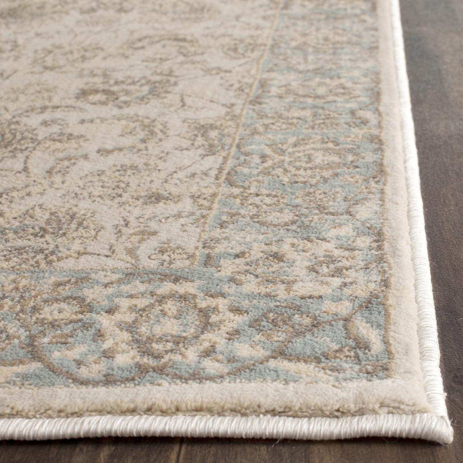 SAFAVIEH Vintage Roseann Traditional Runner Rug, Ivory/Light Blue, 2'2" x 8'