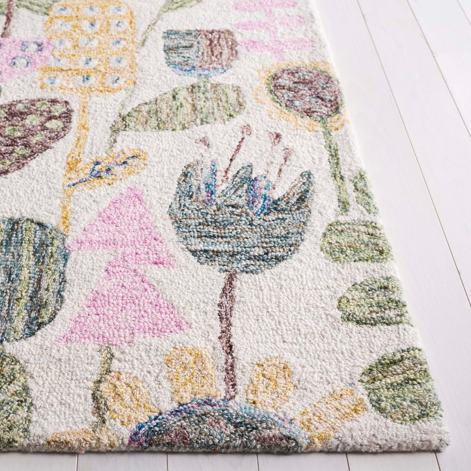 Safavieh Jardin Hand Tufted 80% Wool 20% Cotton Floral Rug