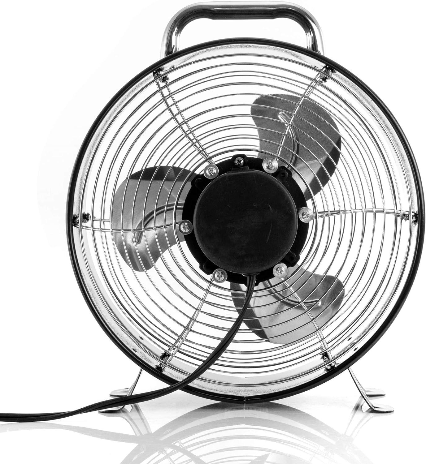 Vie Air 12 Inch High Velocity Dual Speed Retro Metal Drum Fan