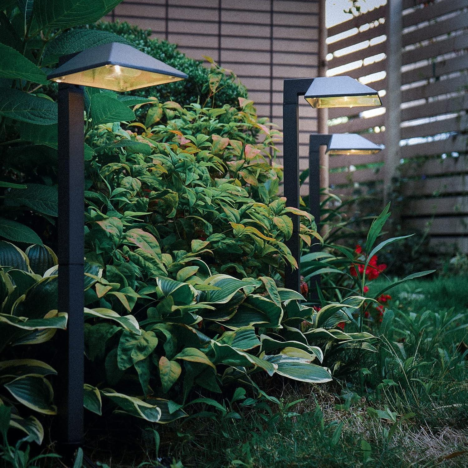 LED Pathway Lights Low Voltage Path Lights 0.6W Outdoor Landscape Lighting 4 Pack 22 Lumen Landscape Path Lights 3100K for Lawn Patio Yard Walkway Driveway Pathway Garden