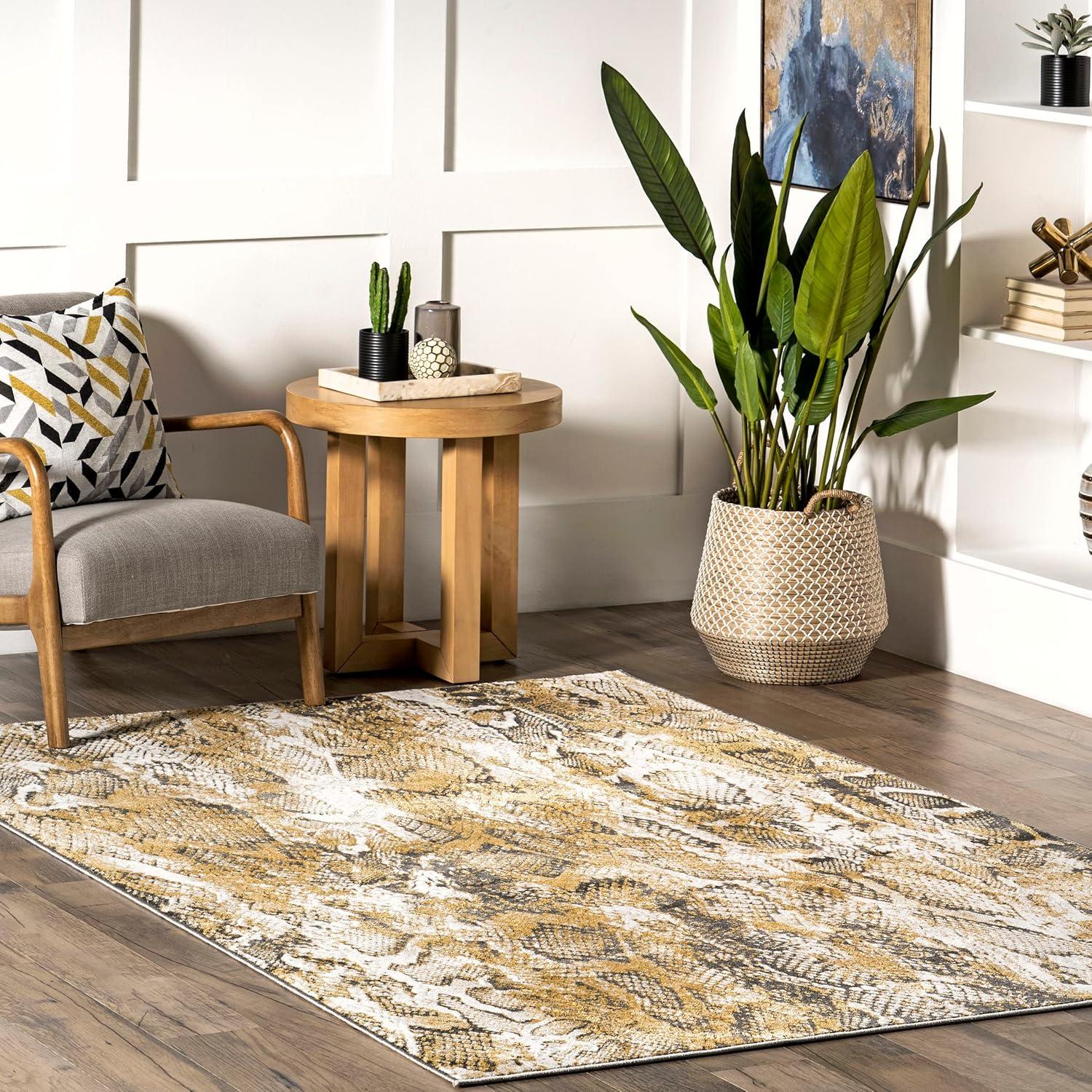 Nuloom Aideen Animal 8x10 Indoor Area Rug for Living Room Bedroom Dining Room Kitchen, Beige/Ivory