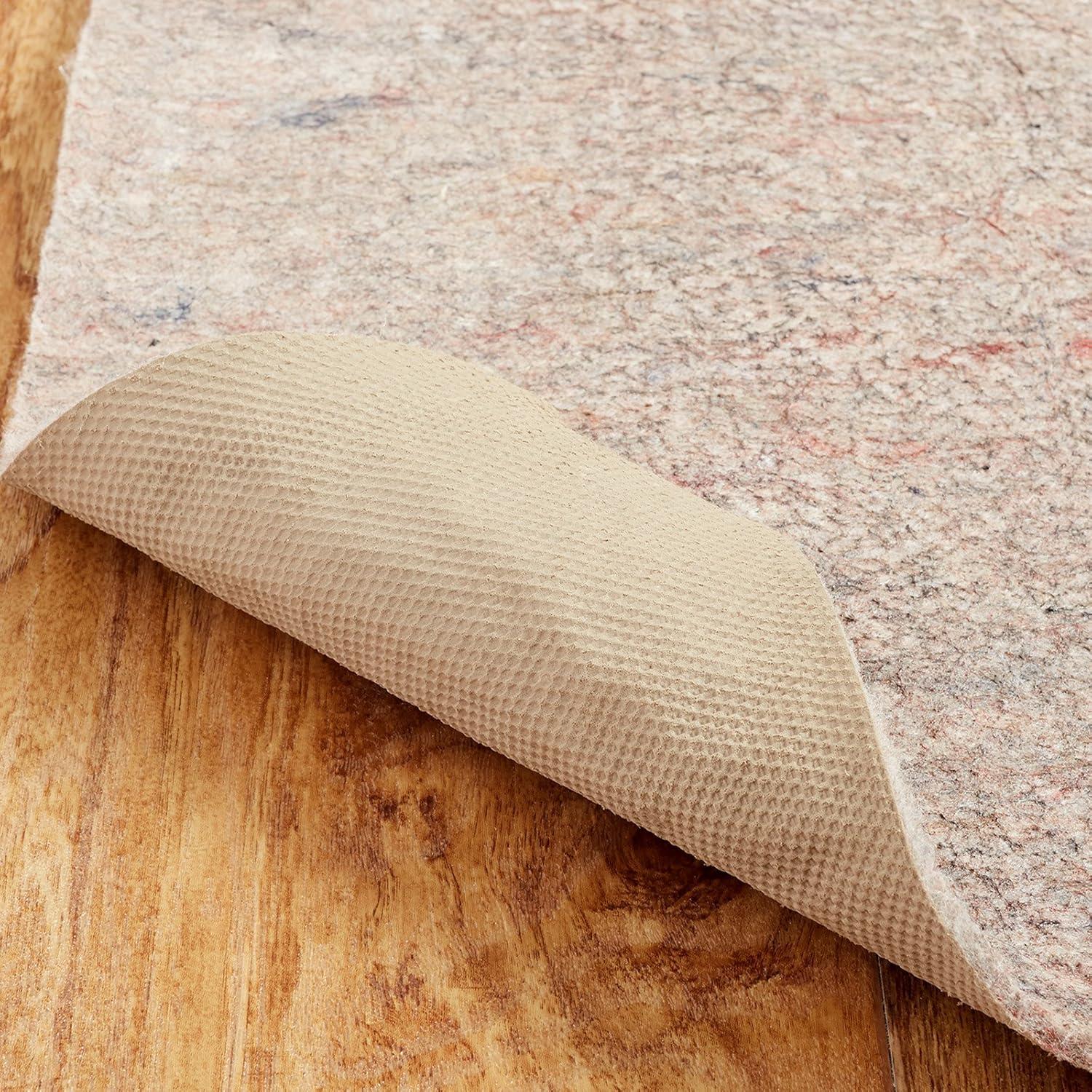 Mohawk 5'x7' Premium Dual Surface Rug Pad Natural: Skid-Resistant, Gray, Rectangle, Polyester, Latex Backing