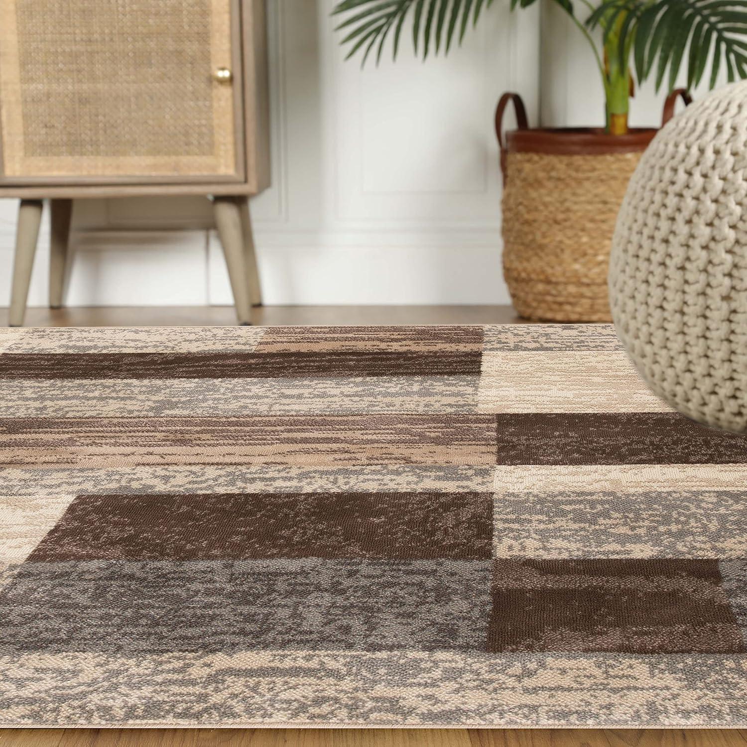 Superior Rockwood Geometric Indoor Area Rug, 8' x 8' Square, Slate