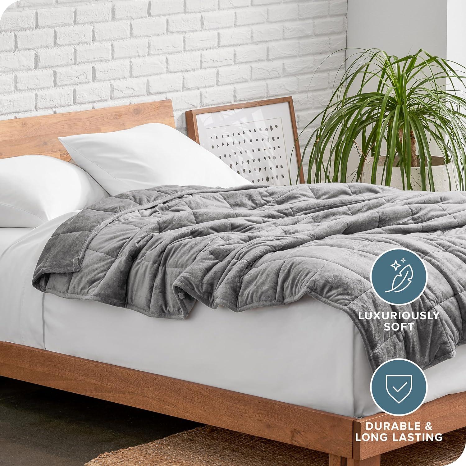 Bare Home Minky Fleece Weighted Blanket & Reviews | Wayfair