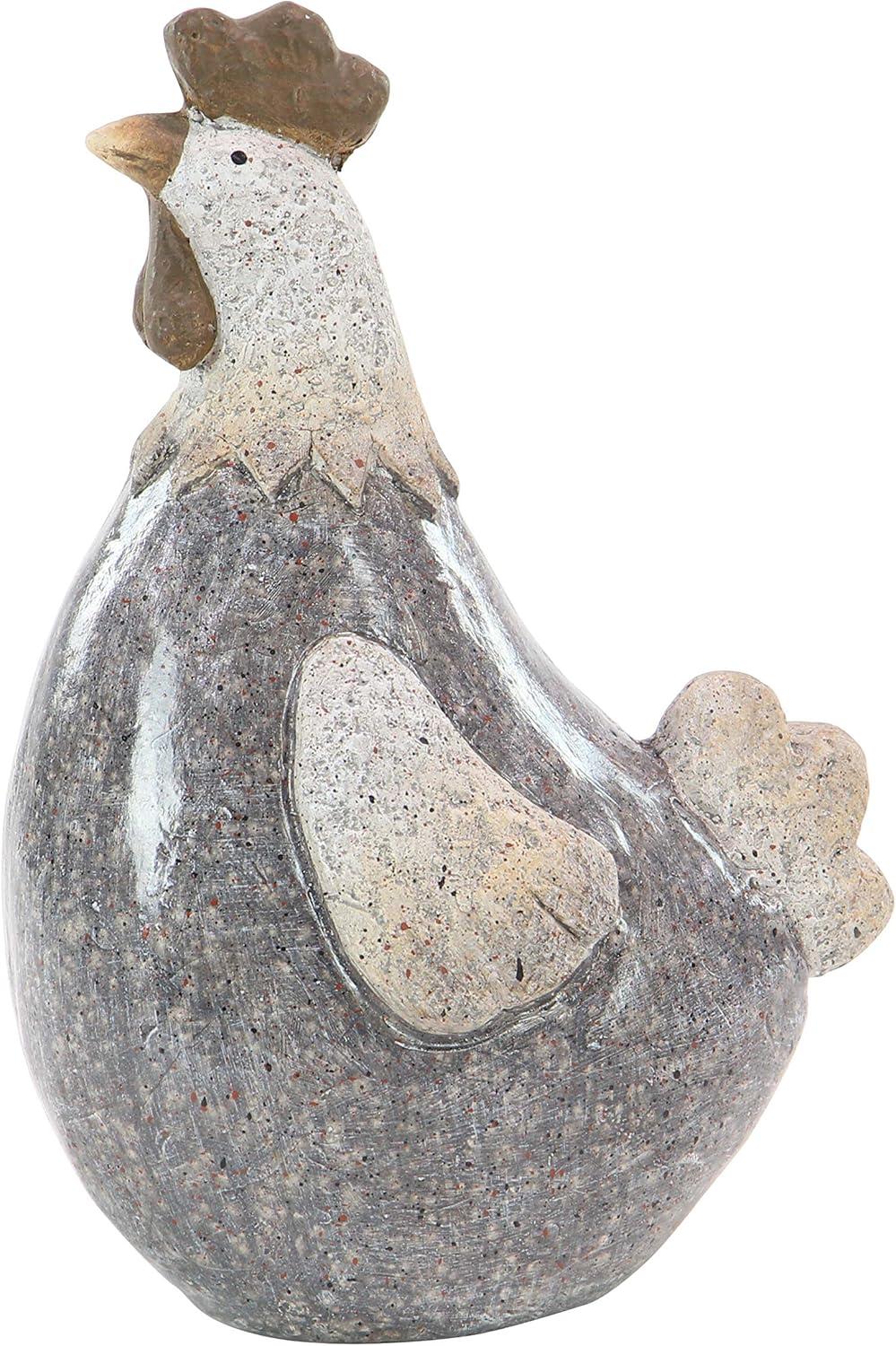 DecMode 13" Indoor Outdoor Rooster Garden Sculpture