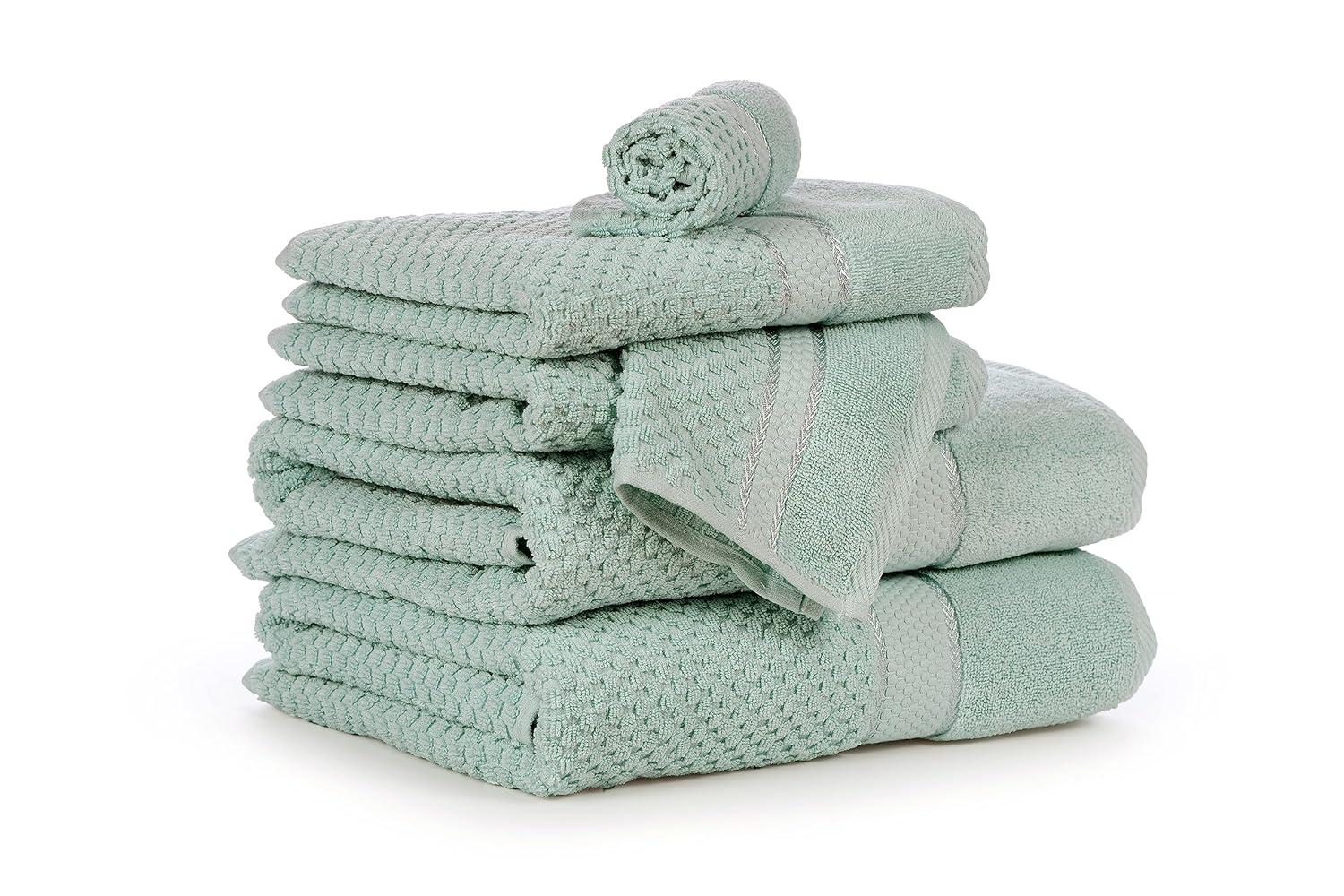 Ample Decor Mulaayam 100% Cotton Popcorn Textured Towel Collection