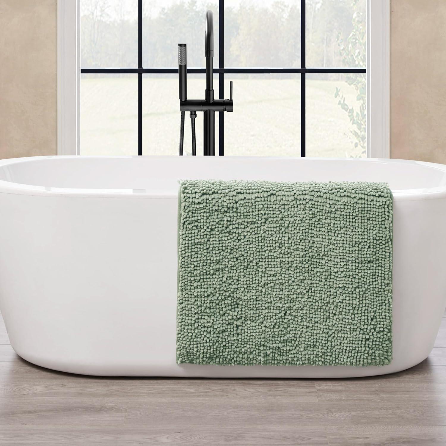 Resort Collection Chenille Plush Loop Bath Mats