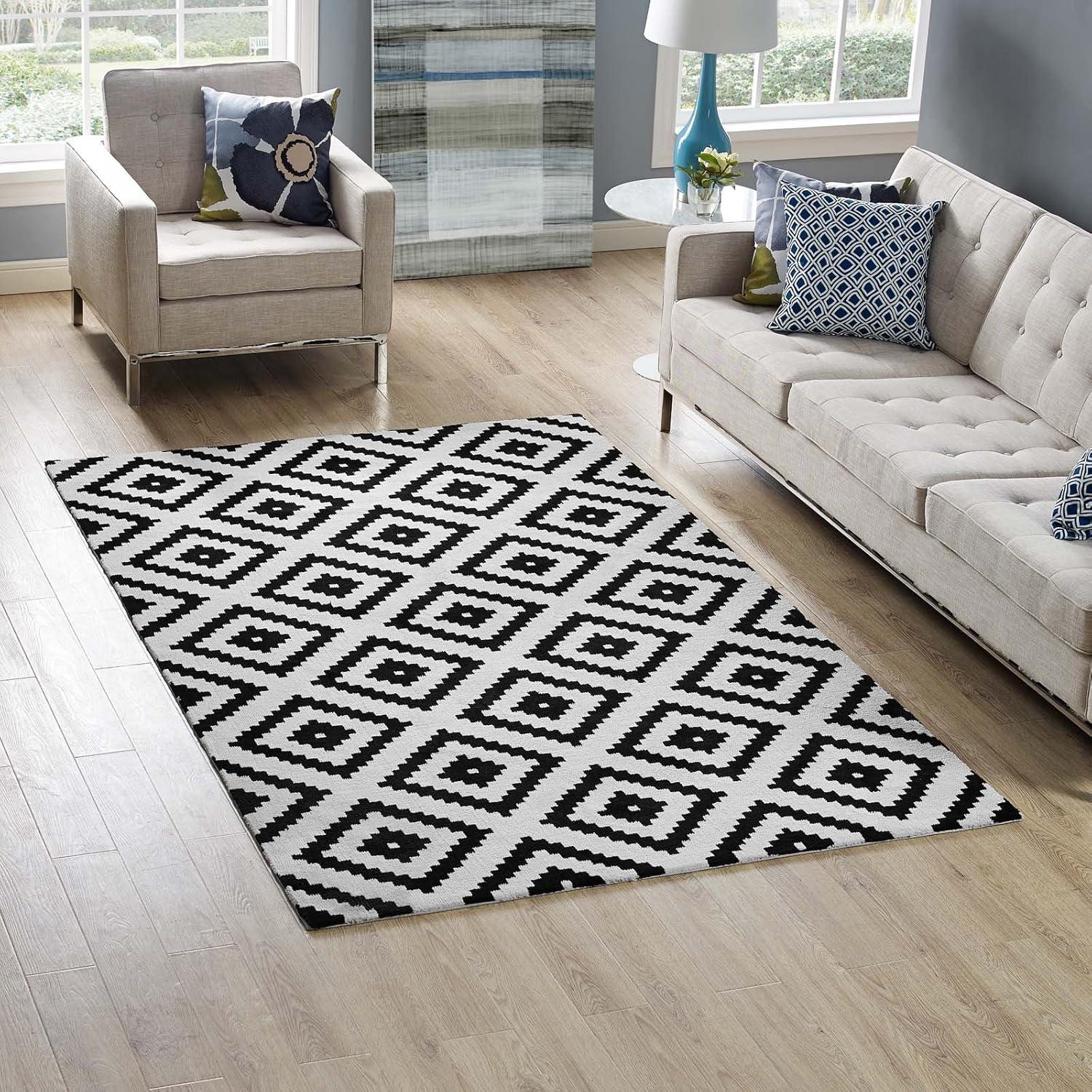 Modway Modway Alika Abstract Diamond Trellis Area Rug