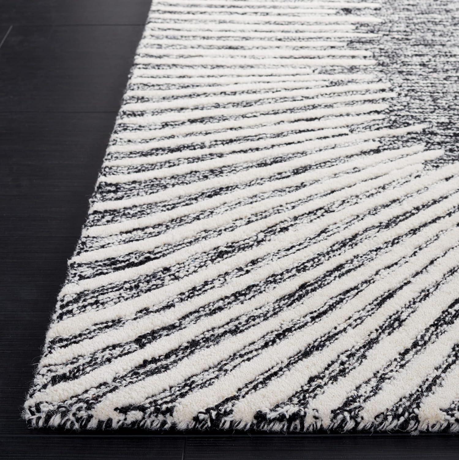 Abstract ABT478 Hand Tufted Area Rug - Natural/Ivory - 3'x5' - Safavieh .