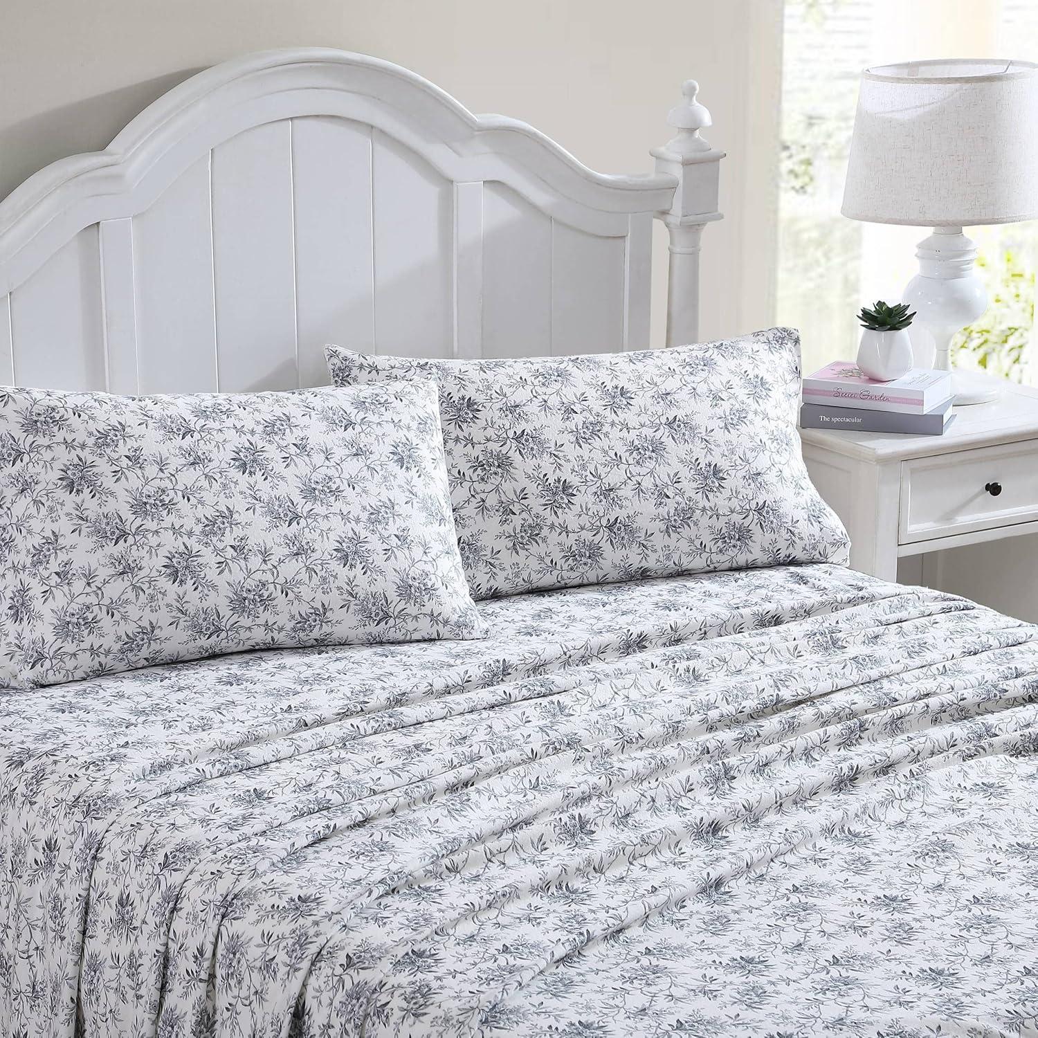 Laura Ashley Laura Ashley Cotton Flannel Cozy Sheet Sets