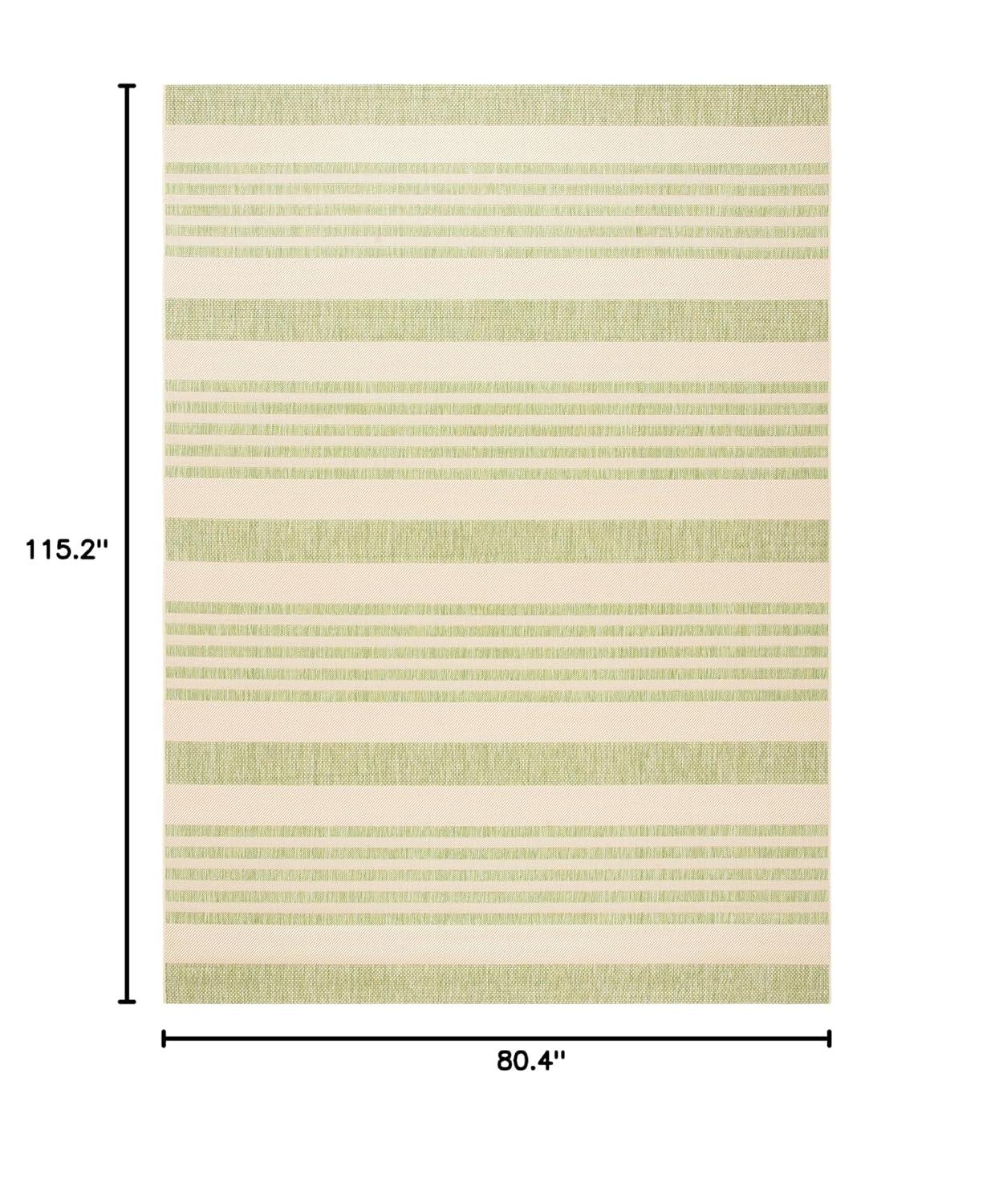 Courtyard CY6062 Power Loomed Indoor/Outdoor Area Rug - Beige/Sweet Pea - 6'7"x9'6" - Safavieh.