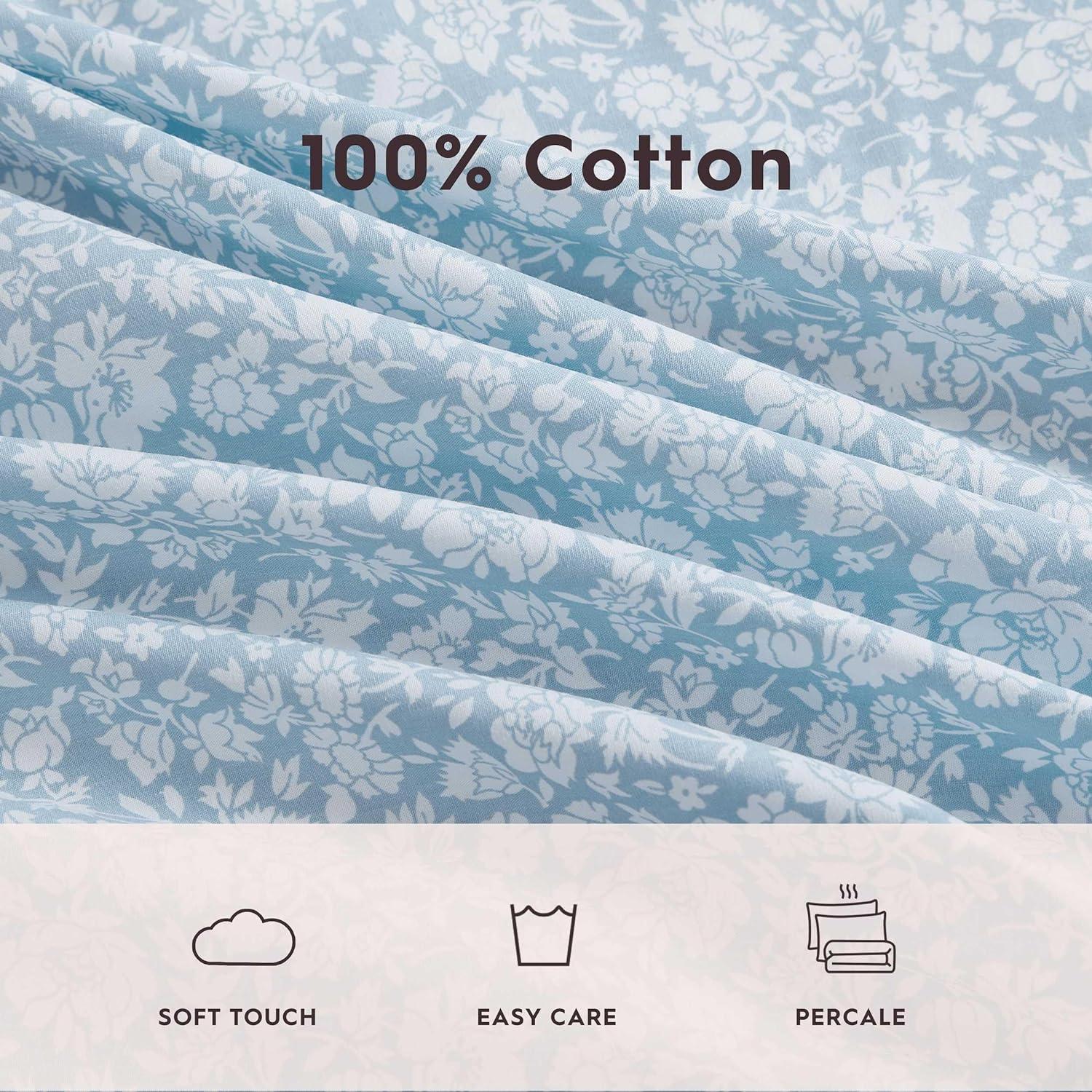 Laura Ashley Laura Ashley Printed Cotton Percale Sheet Set