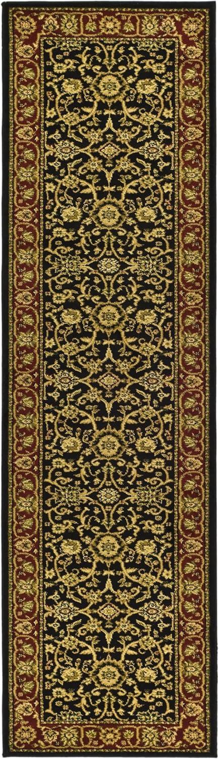 Lyndhurst LNH212 Power Loomed Runner Rug - Black/Red - 2'3"x22' - Safavieh