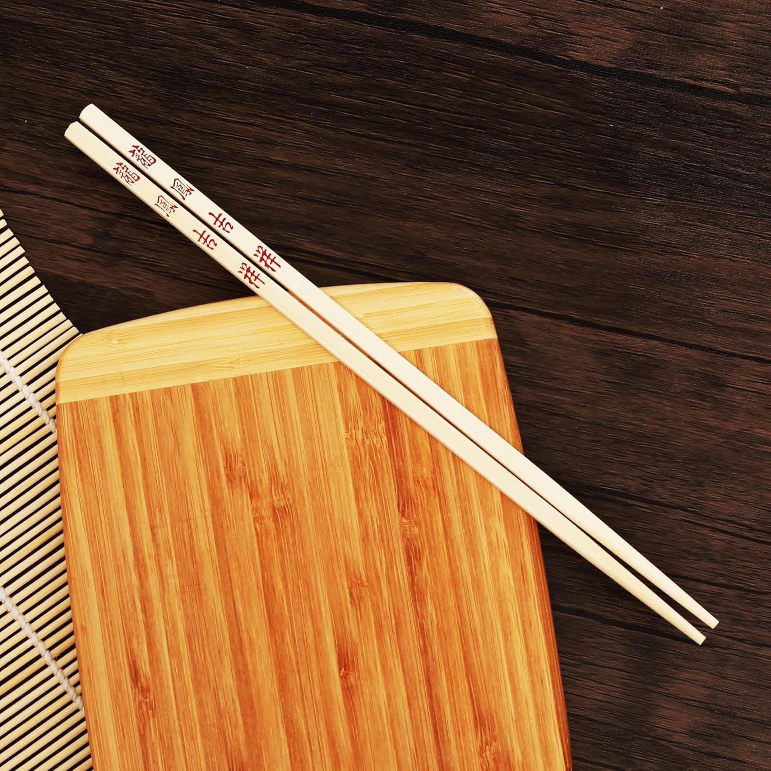 Joyce Chen Reusable Bamboo Chopsticks Set, 10 Pair