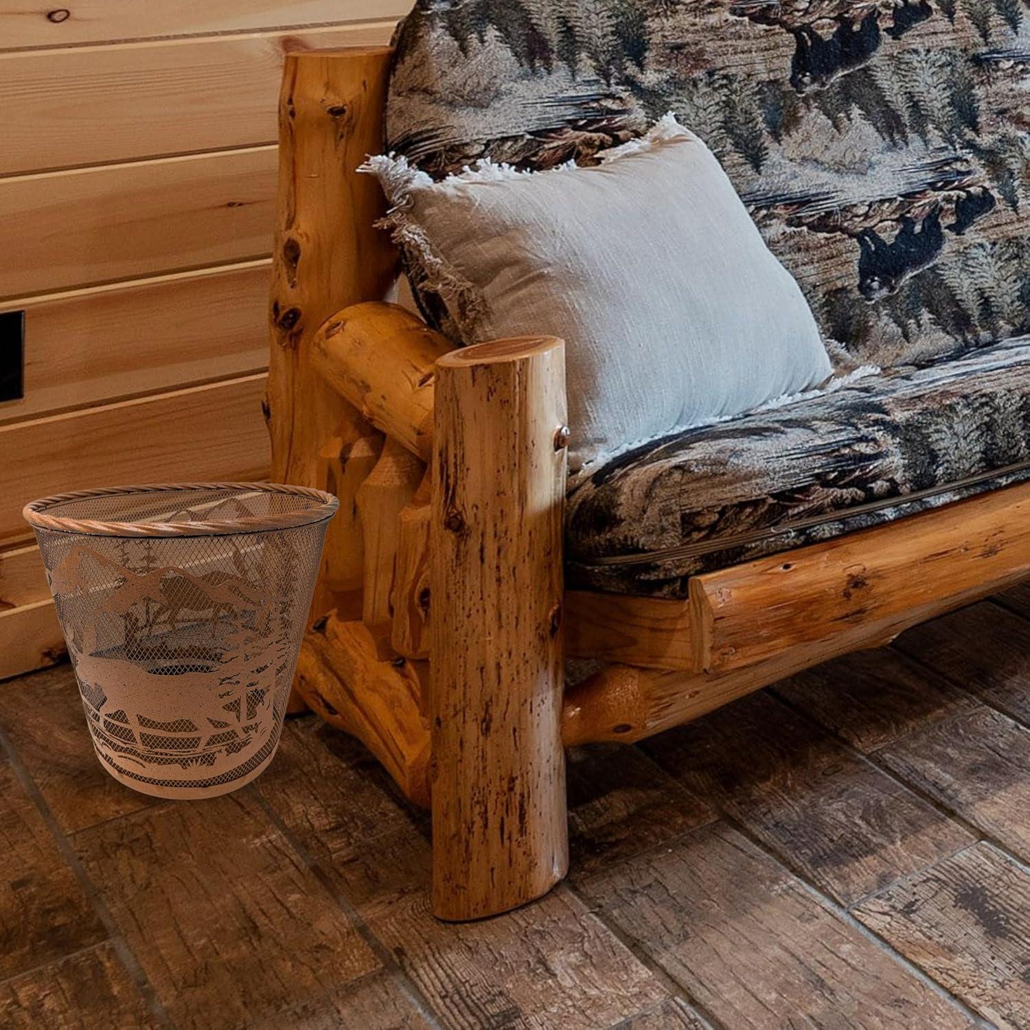 Decor Idea Metal Open Kitchen Trash Can - 2.8 Gallons