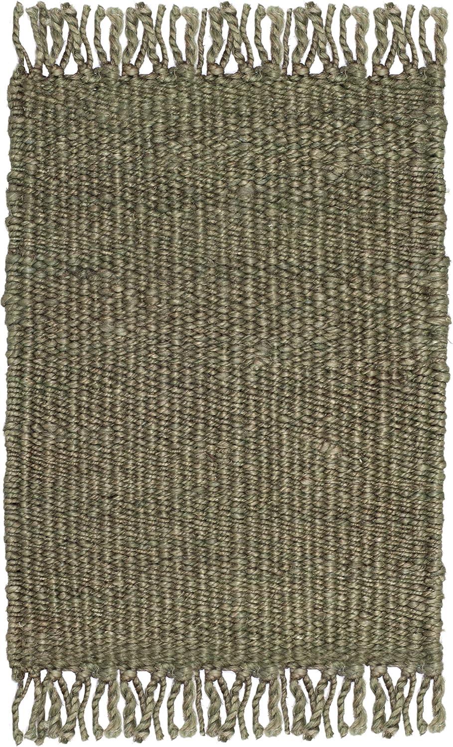 Natural Fiber NF368 Hand Woven Accent Rug - Green - 2'6"x4' - Safavieh.