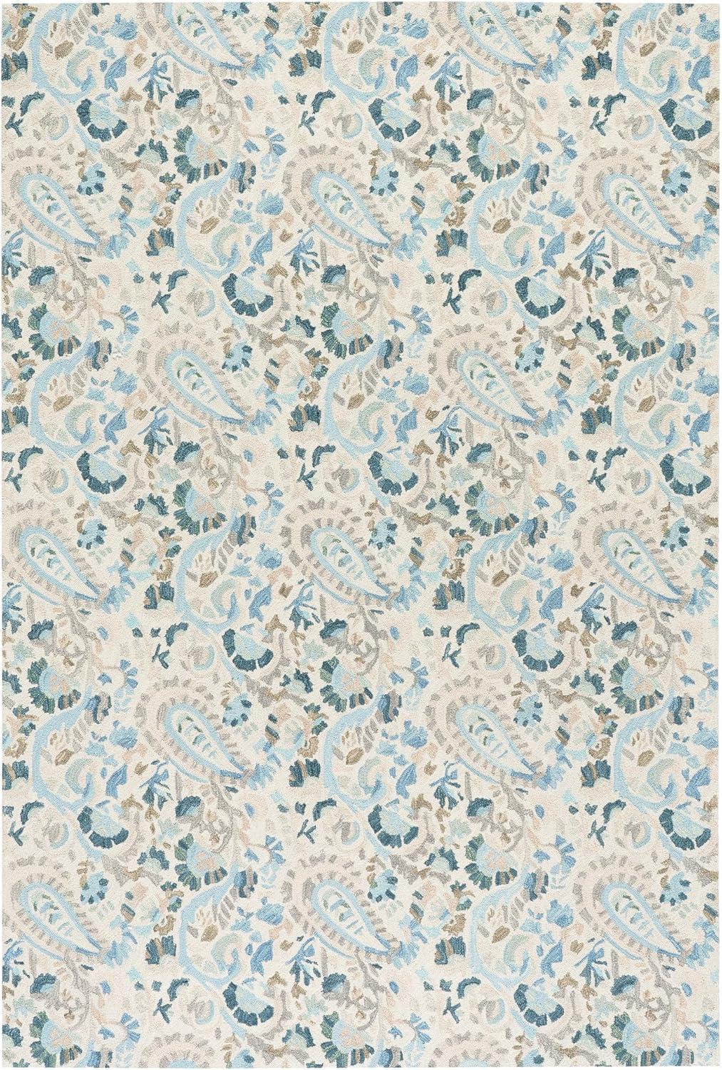 Ines Multi Hand Micro Hooked Wool Rug