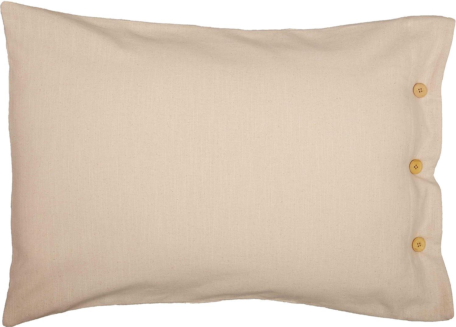 Piper Classics Market Place Blue Ticking Stripe Standard Size Pillow Sham