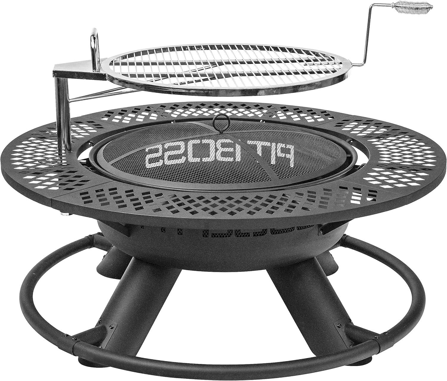 Pit Boss 34.4'' H x 45.3'' W Wood Burning Outdoor Fire Pit
