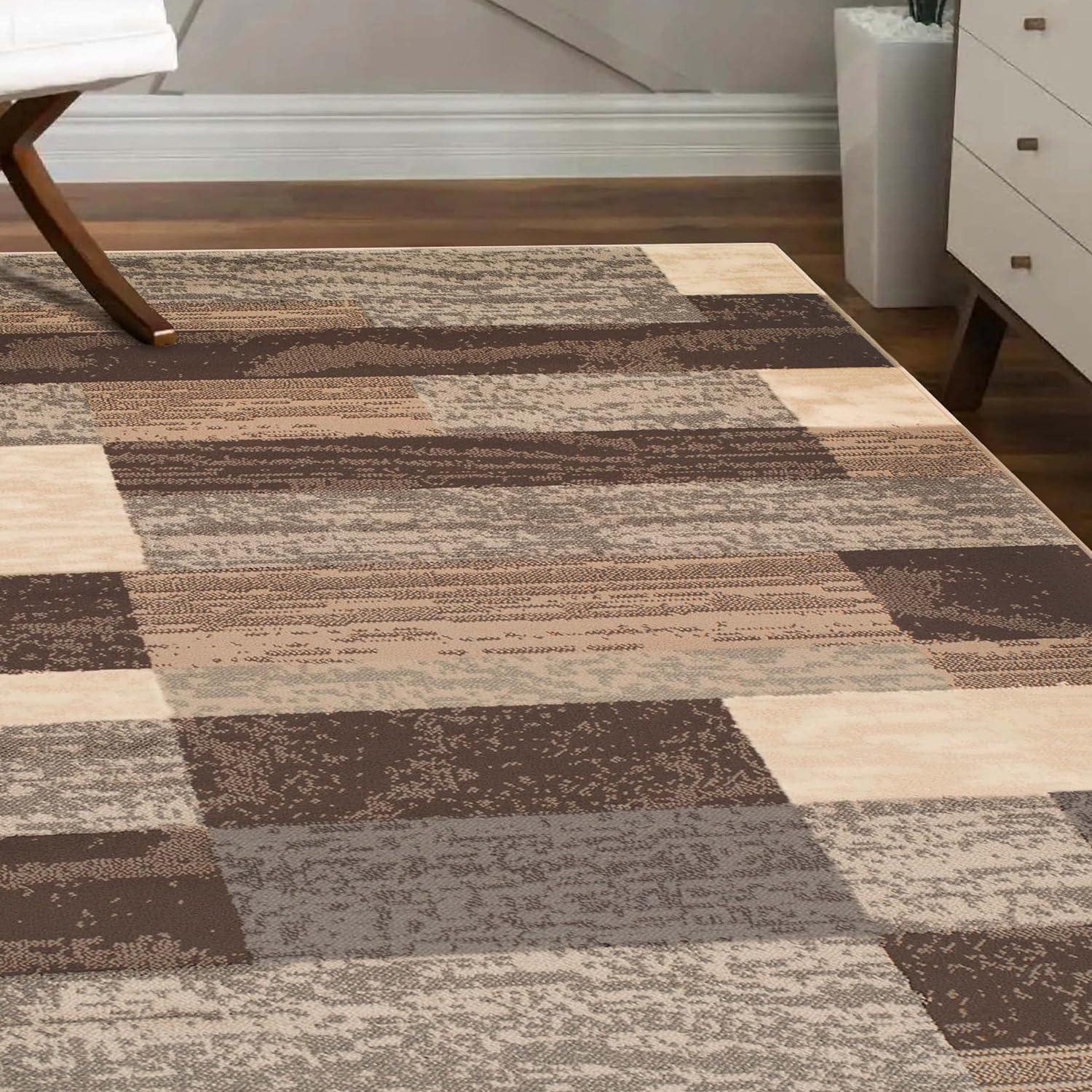 Rockwood Slate Geometric 8' x 10' Synthetic Area Rug