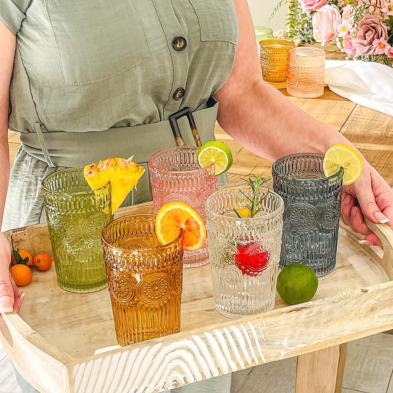 Bungalow Rose Marqueeta 13oz. Drinking Glass Set (Set of 6)