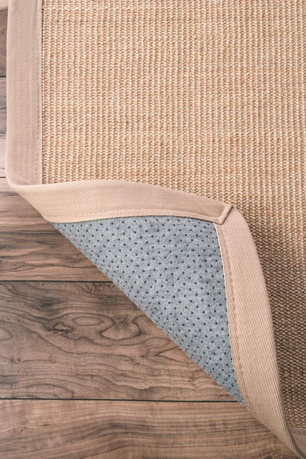 3'x5' Machine Woven orsay sisal Accent Rug Beige - nuLOOM: Modern Indoor Low Pile Skid-Resistant Area Rug