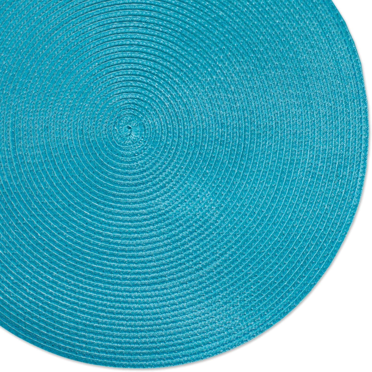 DII Stone Round PP Woven Placemat Set of 6