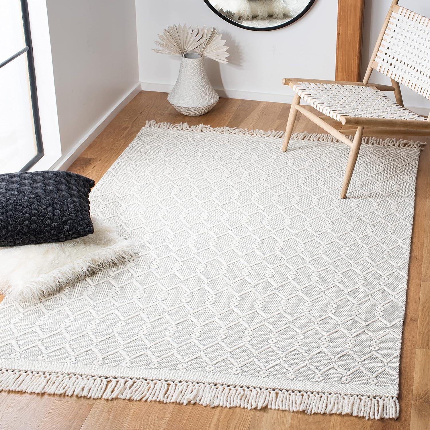 SAFAVIEH Vermont Willoughby Trellis Area Rug, Ivory, 6' x 9'