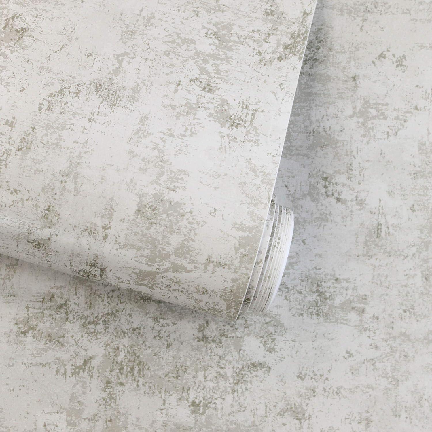 Tempaper & Co. Distressed Gold Removable Peel and Stick Wallpaper, Pearl Leaf, 28 sq ft