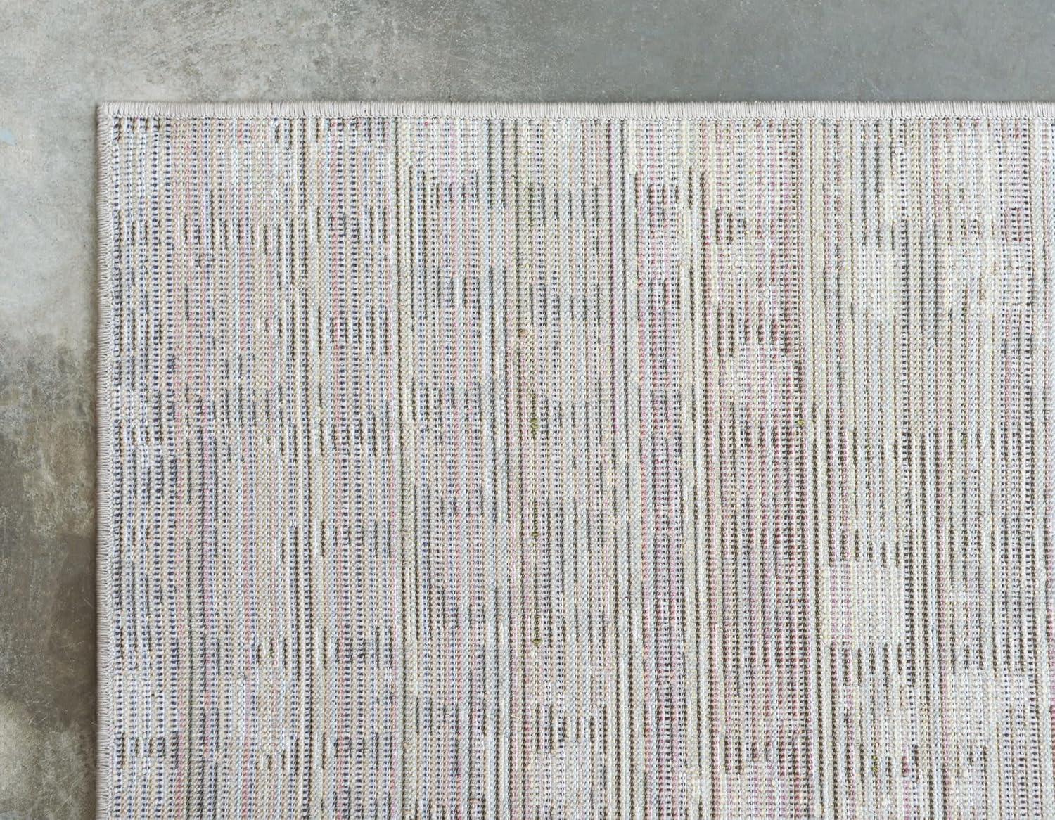 Unique Loom 5' 1 x 8' 0 Gray Chromatic Stormy Area Rug