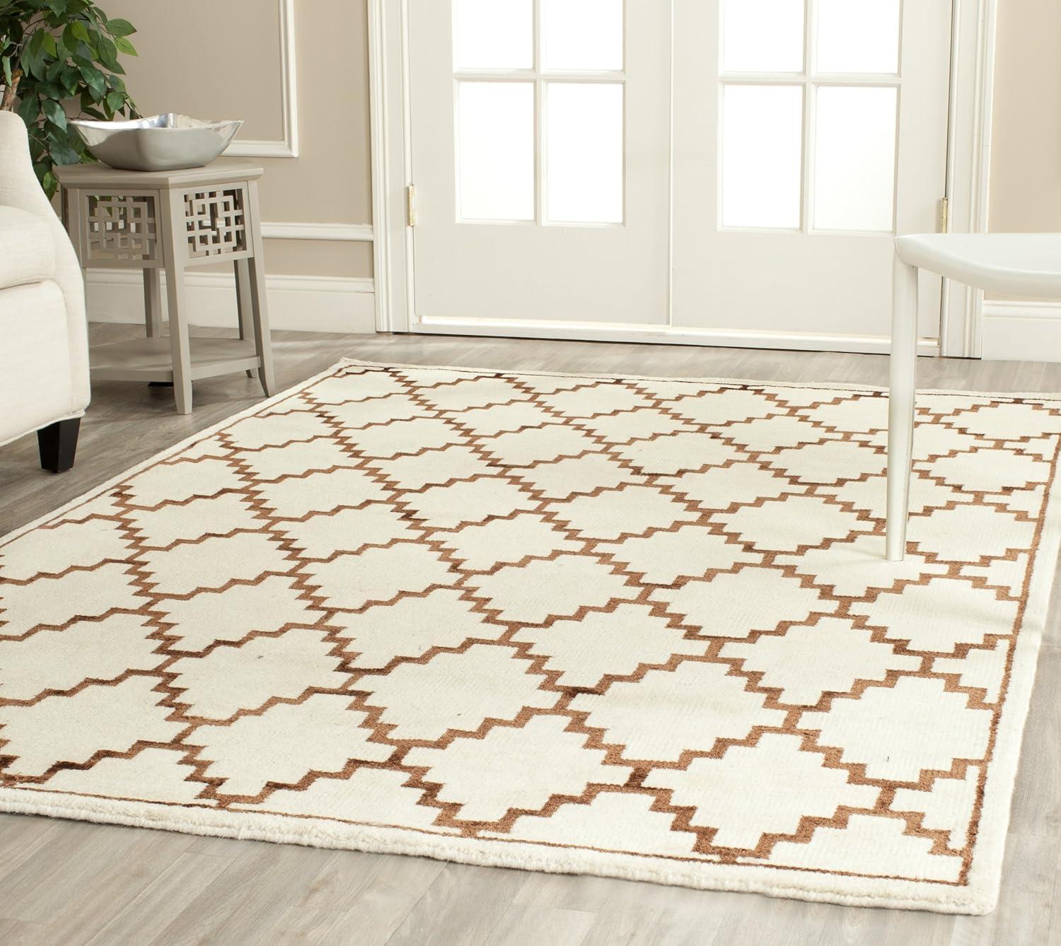 Safavieh Mosaic Hand Knotted Wool And Viscose Geometric Rug