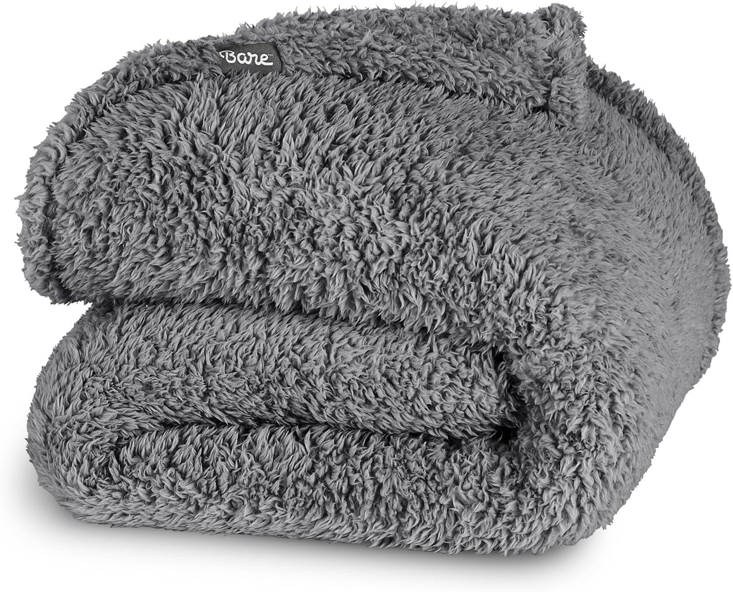 Bare Home Cozy Faux Shearling Blanket